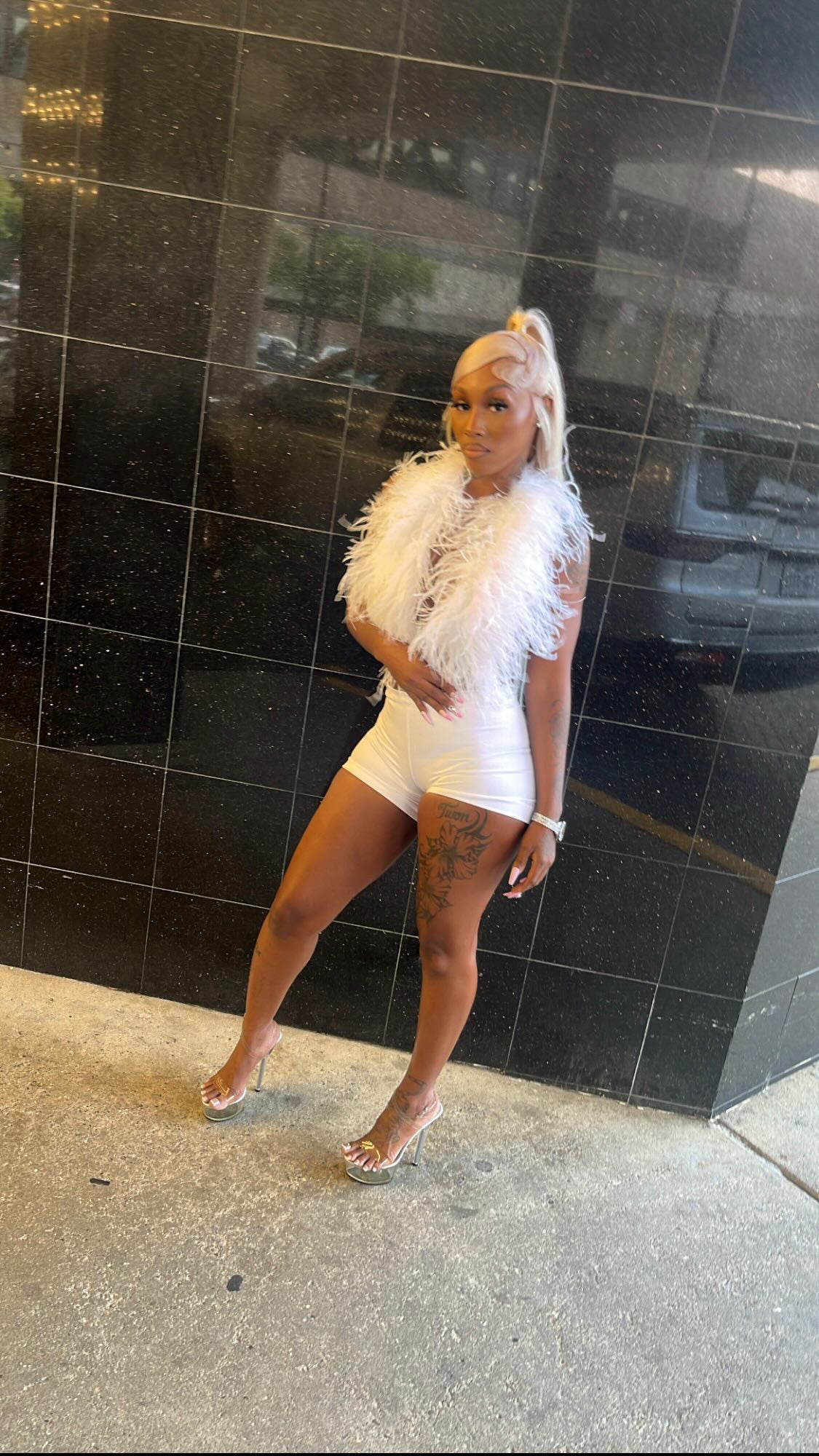 White Fur Set next day ship out
