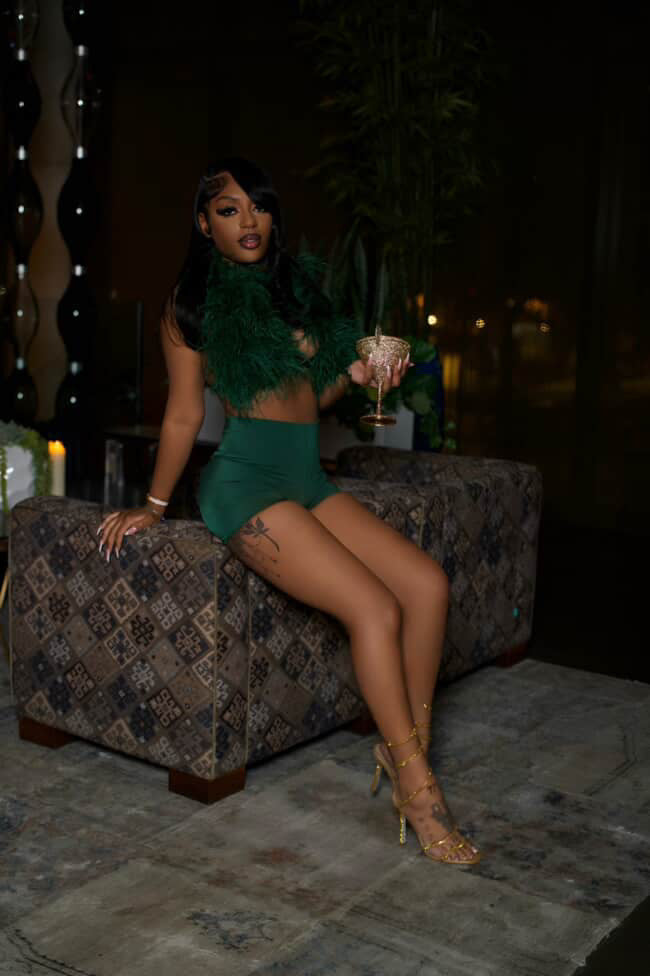 Money Green Fur Set pre-order 3-5 to ship out