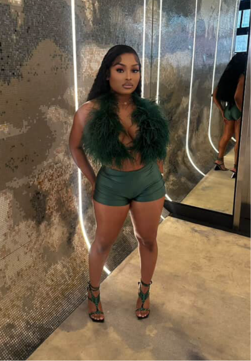 Money Green Fur Set pre-order 3-5 to ship out
