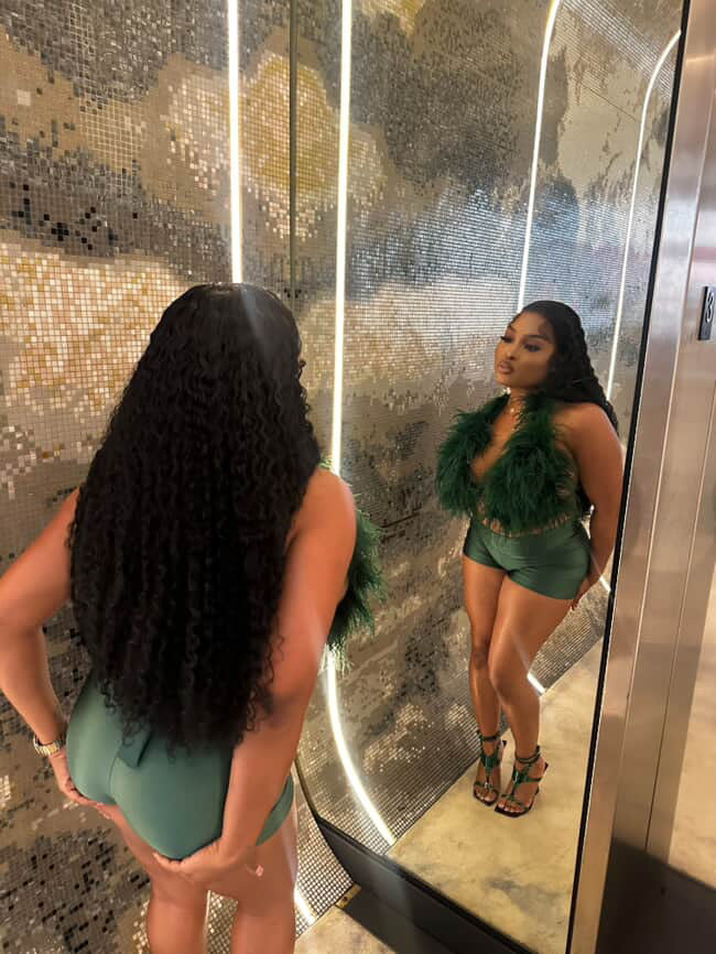Money Green Fur Set pre-order 3-5 to ship out