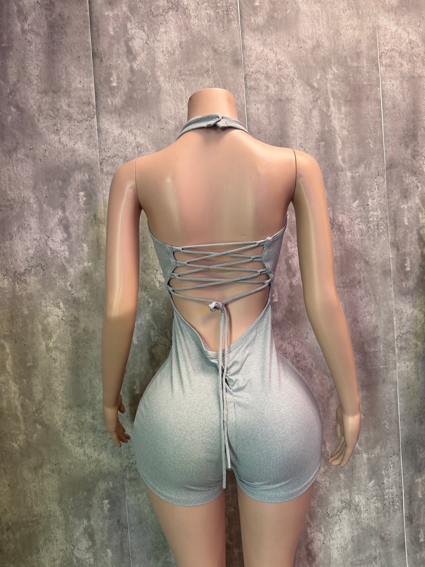 Gray romper