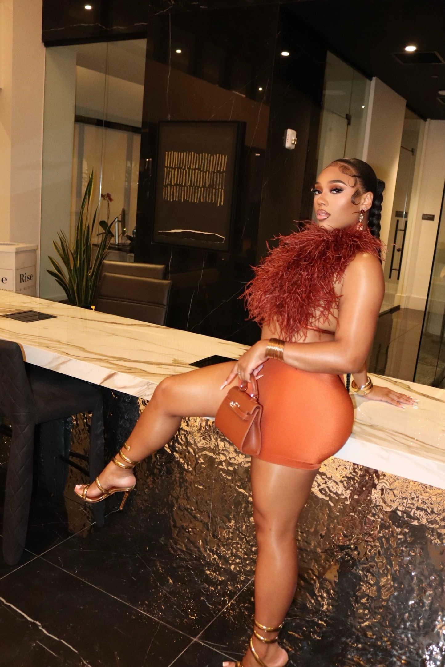 Ginger spice ￼fur set limited edition 3-5 day