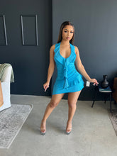 Load image into Gallery viewer, Blue sexy dress
